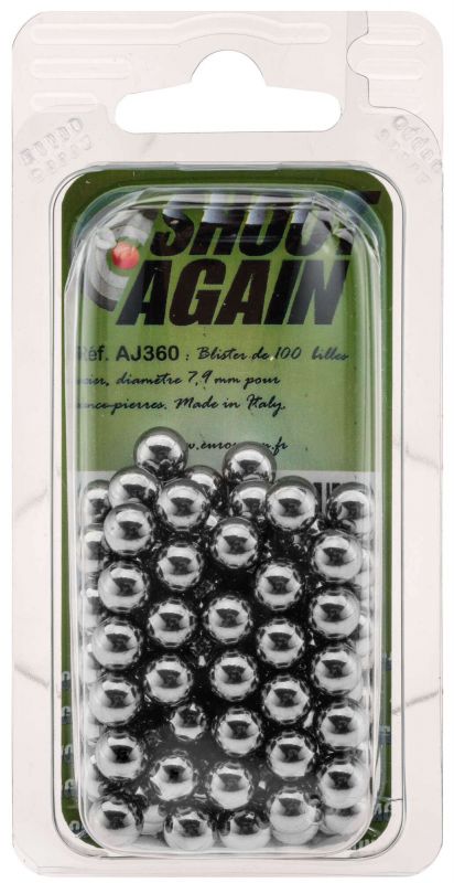 Billes Acier - 7,9 mm. vendues par 100 - Elite Gun Shop