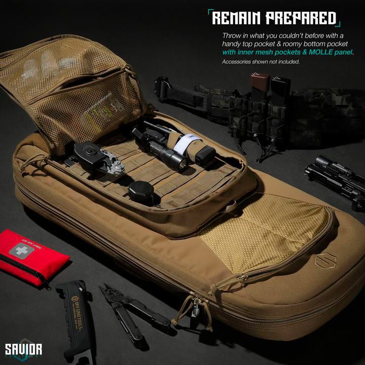 Sac SAVIOR, Série Spéciale, pour carabine avec/sangle pour sac à dos, Tan -  Elite Gun Shop