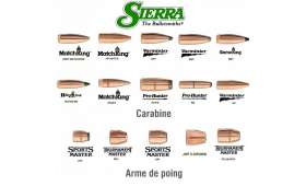 Ogives 1320 SIERRA cal.223 SMP varminter 50gr /100