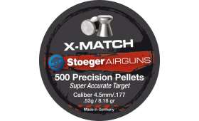 500 Plombs à air X-MATCH 4,5mm plate STOEGER