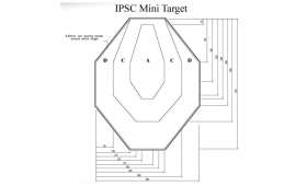 Mini Cible Carton TSV - IPSC TARGET - 60%