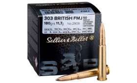 Boite de 50 cartouches Sellier Bellot 303 BRITISH 180gr FMJ