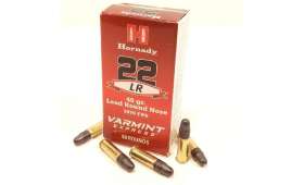 Boite de 50 Cartouches .22LR Hornady varmint Express Lead Round Nose / 780685