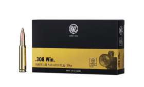 Boite de 20 cartouches RWS TARGET ELITE PLUS Match cal.308 - 154 gr