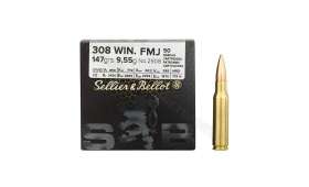 Boite de 50 cartouches Sellier Bellot 308WIN 147gr - FMJ