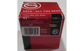 Boite de 200 ogives GECO HEXAGON 45 ACP 230gr