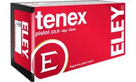 Boite de 50 cartouches ELEY TENEX PISTOL 40gr .22LR