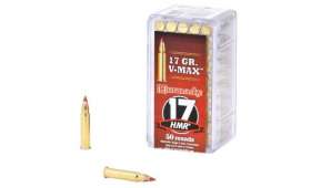 Boite de 50 cartouche HORNADY 17 HMR V-MAX 17gr