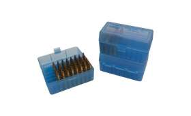 MTM RS-50 Boite à Munitions Bleu Transparent