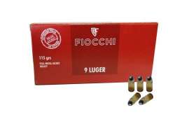 Boite de 50 Cartouches FIOCCHI C/9 MM PARA FMJ - 115 GRS