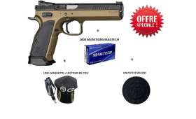 PACK Pistolet CZ 75 TS 2 Deep Bronze calibre 9x19