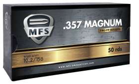 Boîte de 50 cartouches MFS 357 MAG - 158 gr - FMJ