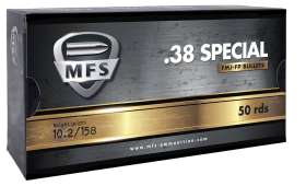 Boite de 50 Cartouches MFS 38 Special FMJ FP - 158 GRS