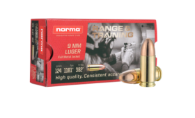 Boite de 50 cartouches NORMA 9mm LUGER - 124 gr FMJ