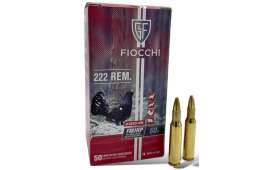 Boite de 50 Cartouches FIOCCHI cal.222 Rem FMJ HP 50gr