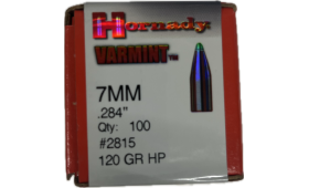 BOITE DE 100 OGIVES HORNADY 7MM .284 120GR VARMINT 2815