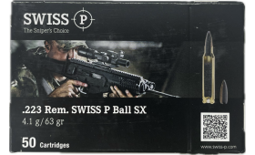 BOITE DE 50 Cartouches 223 rem FMJ SX 63Gr SANS PLOMB