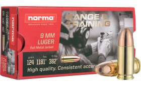 BOITE DE 50 CARTOUCHES NORMA .357 MAGNUM 10.2G 157GR RANGE&TRAINING JHP