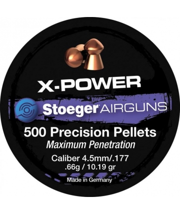 500 Plombs à air X-POWER 4,5mm STOEGER