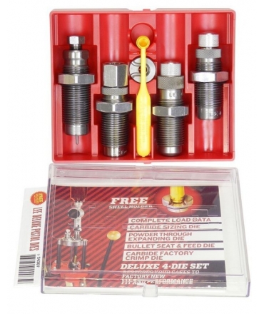 Jeu de 4 Outils LEE DELUXE PISTOL CALIBRE 9mm LUGER