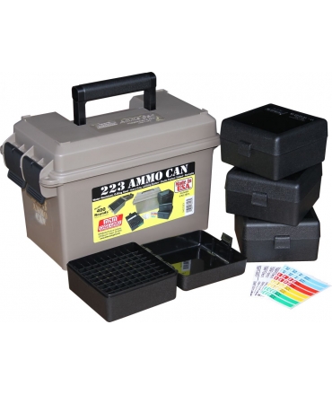 Kit complet MTM - Valise + 4 boites de 100 Cartouches CAL 223