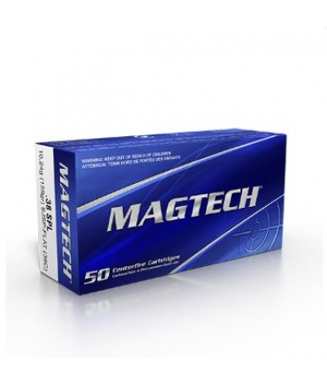Cartouches .38SPL 158 grains SJSP FLAT x 50 Magtech