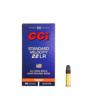 Boite de 50 Cartouches .22LR CCI STANDARD 40 GR PLOMB 0035