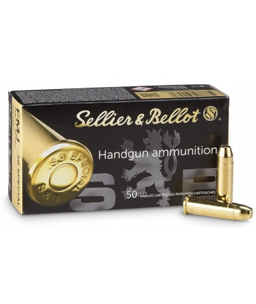 Boîte de 50 cartouches Sellier Bellot 38 SPECIAL - 158 gr FMJ