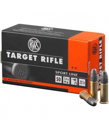 Boite de 50 munitions RWS Target Rifle Sport Line .22 LR