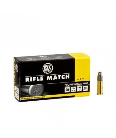 Boite de 50 munitions RWS Rifle Match Professional Line .22 LR