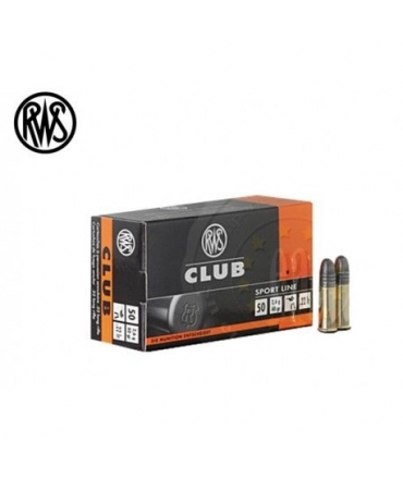 Boite de 50 munitions RWS CLUB 40 gr .22 LR