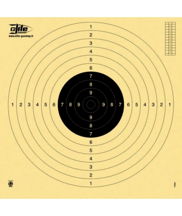 Cible de tir Pistolet 25/50 et carabine C50  -  550 x 520 mm