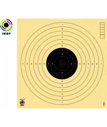 Paquet de 250 cibles Pistolet 10 mètres noir 170 x 170 - ISSF