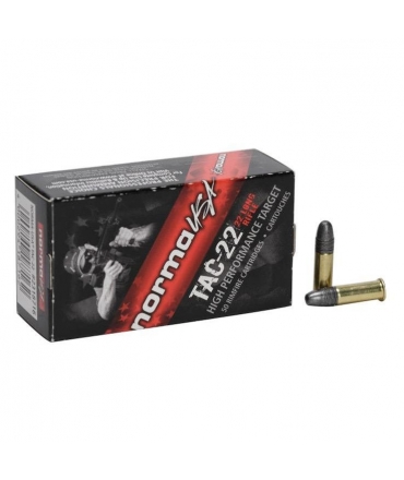 Boite de 50 cartouches NORMA USA TAC 22 HIGH VELOCITY .22LR 40gr