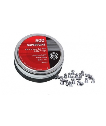 Boite de 500 plombs GECO 4,5mm CONIQUE SUPERPOINT 0,50g