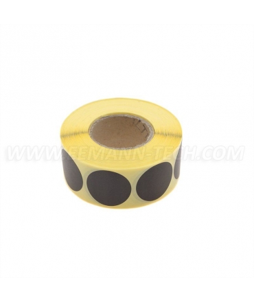 Rouleau de 1 000 Gommettes NOIRES rondes diamètre 30 mm