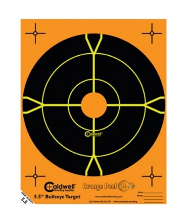 Cible 14cm Autocollante Bullseye CALDWELL Orange Peel x10