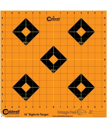 Cible 40cm Autocollante CALDWELL Orange Peel Sight-In x5