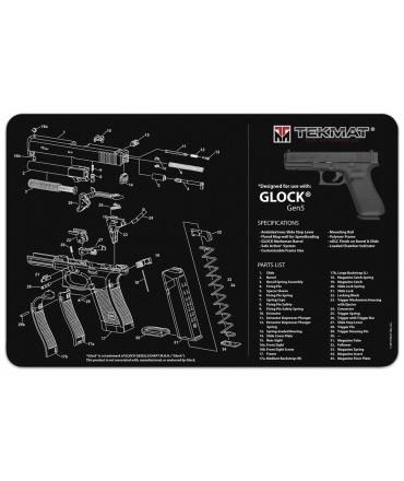 Tapis de démontage TEKMAT pour Glock GEN5 - 27.9x43 cm