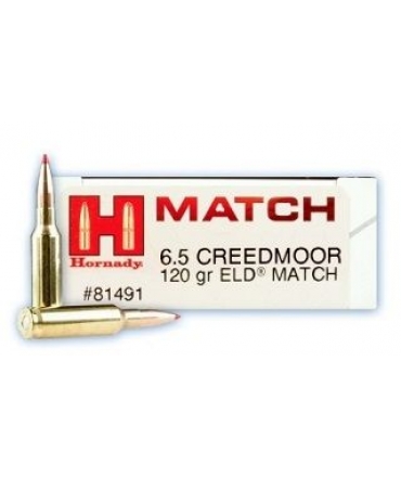 Boite de 20 Cartouches HORNADY ELD MATCH 6.5 Creedmoor - 120 gr - 81491