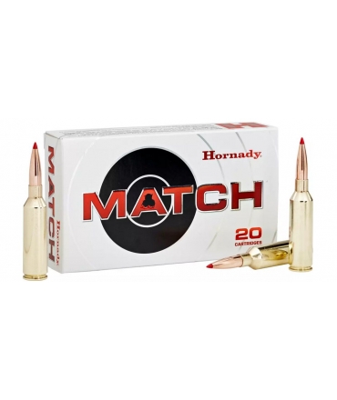 Boite de 20 Cartouches HORNADY BTHP MATCH 308 WIN - 168 gr - 8097