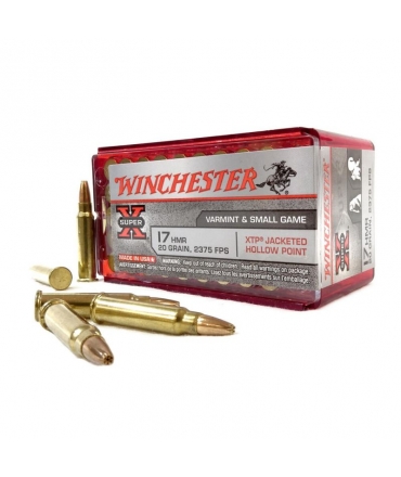 Boite de 50 cartouches Winchester SUPER X Cal 17 HMR 20 gr