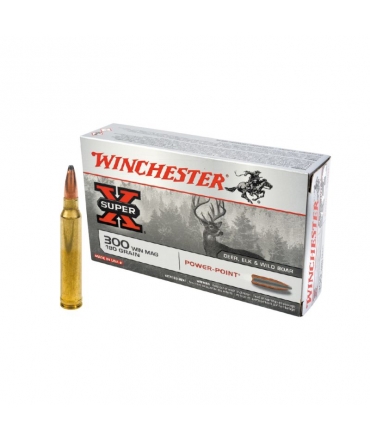 Boite de 20 cartouches Winchester 300 WIN MAG POWER POINT 180gr