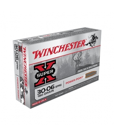 Boite de 20 cartouches Winchester 30-06 WIN POWER POINT 180gr
