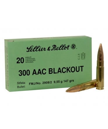 Boite de 20 cartouches SELLIER BELLOT 300 AAC FMJ 147gr