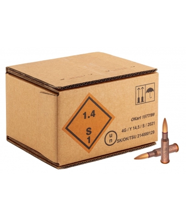 Boite de 250 MUNITIONS 7.62X54R FMJ BERDAN