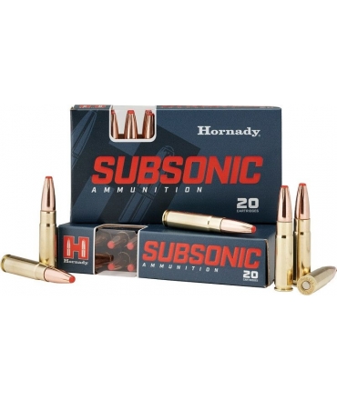 BOITE DE 20 CARTOUCHES HORNADY 300 BLACKOUT 190GR SUB-X 80877