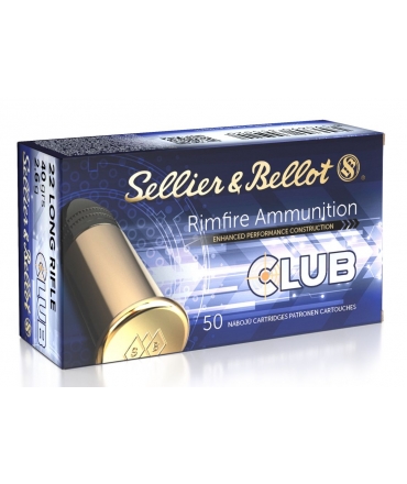 Boite de 50 Cartouches 22LR 40gr Sellier & Bellot CLUB