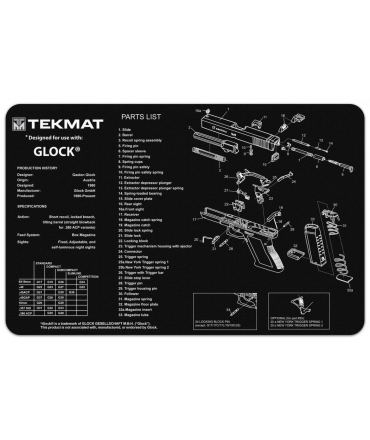 TAPIS DE DEMONTAGE TEKMAT POUR PISTOLET GLOCK 17