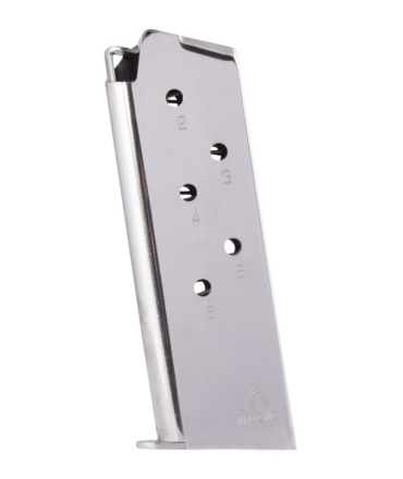 CHARGEUR MEC-GAR POUR COLT 1911 OFFICER 6RDS NICKEL 45ACP